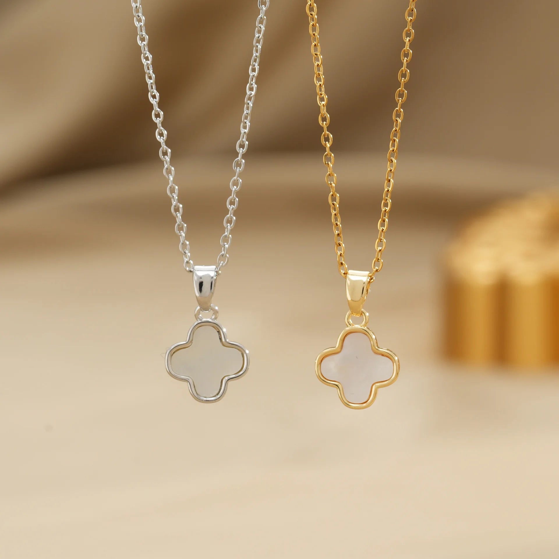 LuckyGlow Four Leaf Clover Necklace